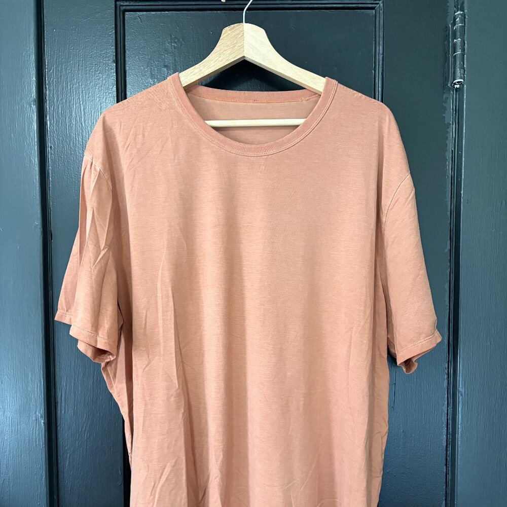 👕🍋 Men's Lululemon The Fundamental T-Shirt Peach XXL